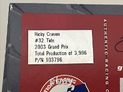 Ricky Craven 2003 Action #32 Tide Pontiac Grand Prix Final Season Mega Rare