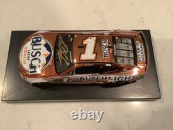 Ross Chastain Autographed 2024 Chevy Busch Light Peach Chrome Diecast & Card