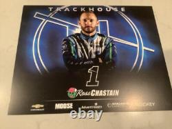 Ross Chastain Autographed 2024 Chevy Busch Light Peach Chrome Diecast & Card