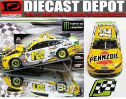 Ryan Blaney 2018 Charlotte Roval Win Raced Version Pennzoil 1/24 Action Diecast