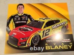 Ryan Blaney / Bullins Autographed 2017 Motorcraft Pocono Race Win Diecast & Card