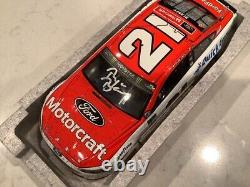 Ryan Blaney / Bullins Autographed 2017 Motorcraft Pocono Race Win Diecast & Card