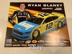 Ryan Blaney / Bullins Autographed 2017 Motorcraft Pocono Race Win Diecast & Card