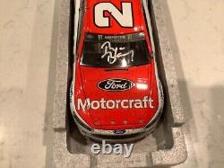 Ryan Blaney / Bullins Autographed 2017 Motorcraft Pocono Race Win Diecast & Card