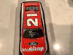 Ryan Blaney / Bullins Autographed 2017 Motorcraft Pocono Race Win Diecast & Card