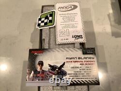 Ryan Blaney / Bullins Autographed 2017 Motorcraft Pocono Race Win Diecast & Card