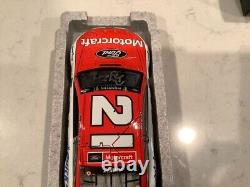 Ryan Blaney / Bullins Autographed 2017 Motorcraft Pocono Race Win Diecast & Card