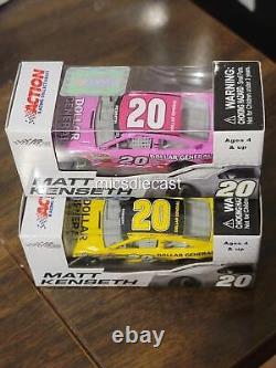 SET 3 2013 Matt Kenseth #20 Husky Dollar General Pink Red Yellow 164 JGR NIB