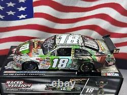 SIGNED JOE GIBBS & KYLE BUSCH #18 M&M's Indiana Jones Darlington Win 124
