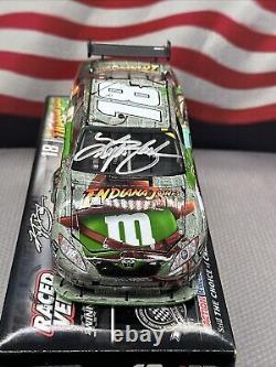 SIGNED JOE GIBBS & KYLE BUSCH #18 M&M's Indiana Jones Darlington Win 124