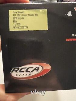 Tony Stewart #14 Office Depot Atlanta Win AUTOGRAPHED 2010 1/24 NASCAR Diecast