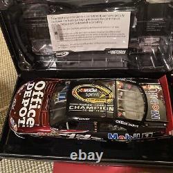 Tony Stewart 1/24 Elite Champion 2011 Office Depot Color Chrome Diecast Rare New