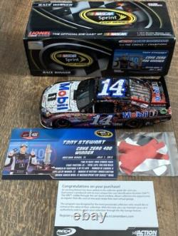 Tony Stewart 2012 Mobil 1 Daytona Win Raced Version 124 NASCAR Diecast Action