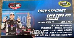 Tony Stewart 2012 Mobil 1 Daytona Win Raced Version 124 NASCAR Diecast Action