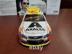 XRare 2015 Jeff Gordon Signed #24 Homestead Raced Version White Pearl 124 Elite