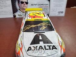 XRare 2015 Jeff Gordon Signed #24 Homestead Raced Version White Pearl 124 Elite