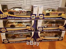 X RARE 1998 NAPA 6 Car GOLD Set 124 Action. Kulwicki, Yarborough, Jarrett +